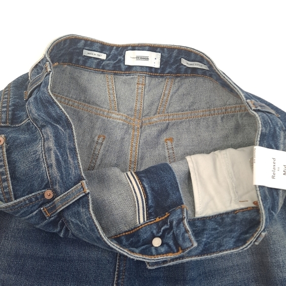 Free People CLOSED Nolin Relaxed Fit Distressed Blue Jeans Wide-Leg Italy Sz 31 - Picture 13 of 16